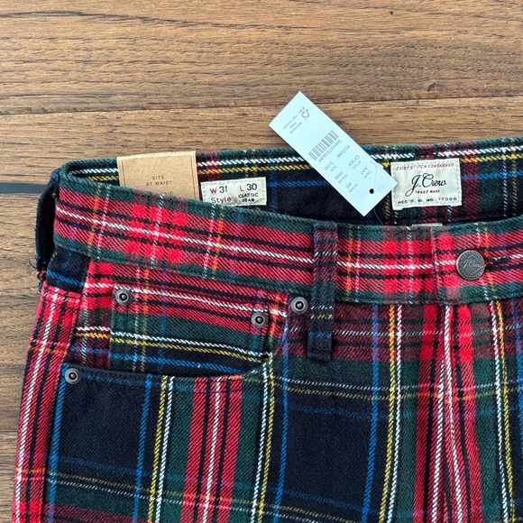 J.Crew Classic five-pocket brushed twill pant in plaid - 31 x 30 - Picture 8 of 11